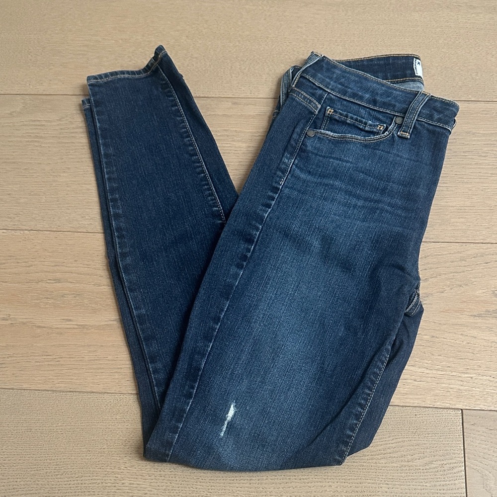 PAIGE Dark Blue Skinny Jeans